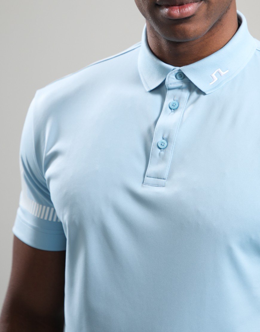 J.Lindeberg Heath Polo Shirt Forget Me Not