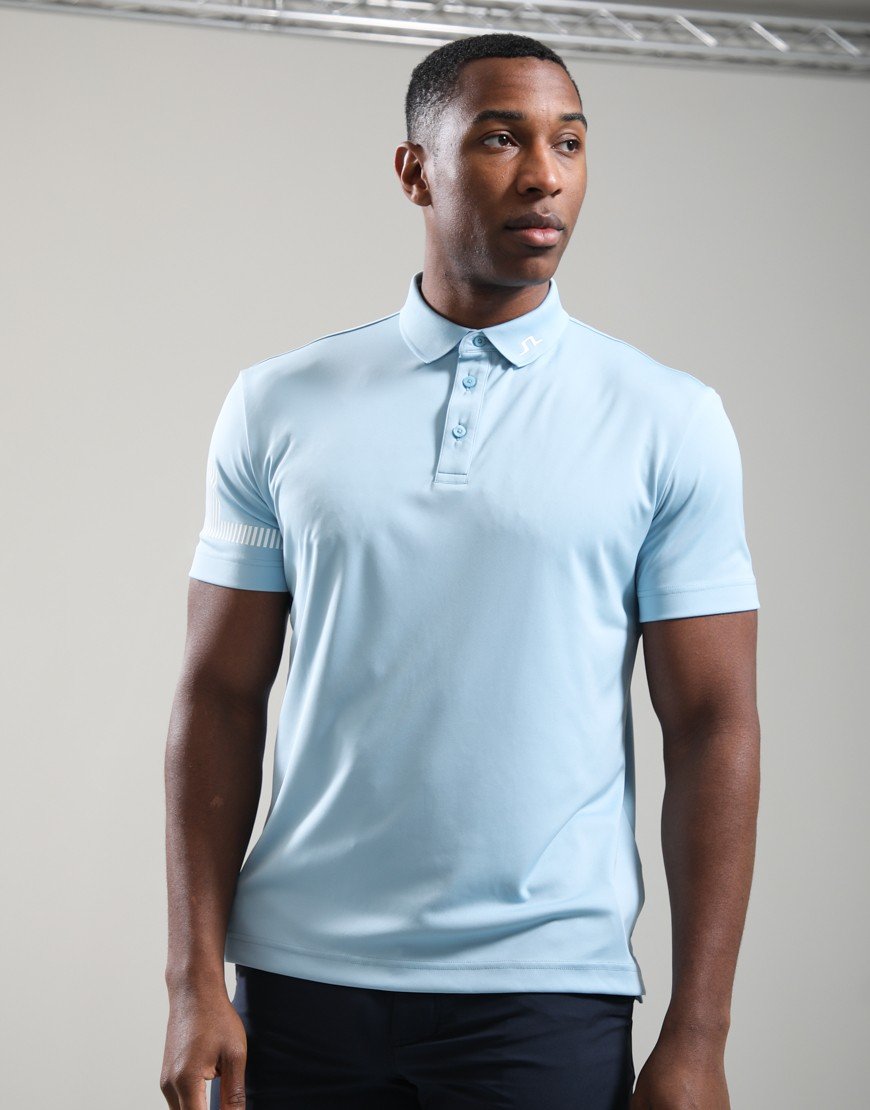 J.Lindeberg Heath Polo Shirt Forget Me Not