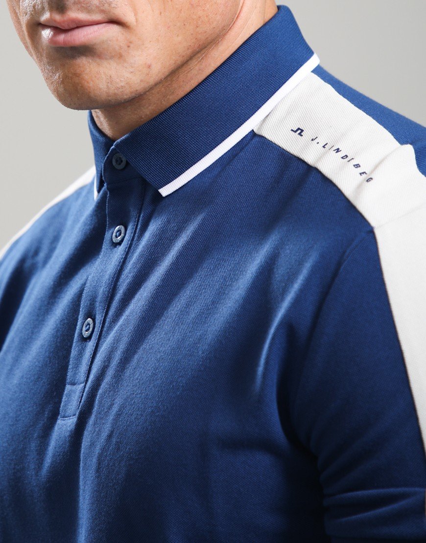 J.Lindeberg Jace Polo Shirt Estate Blue