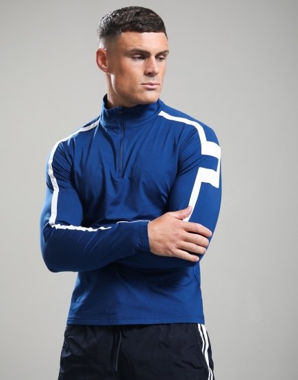 J.Lindeberg Keaton 1/4 Zip Mid Layer Estate Blue