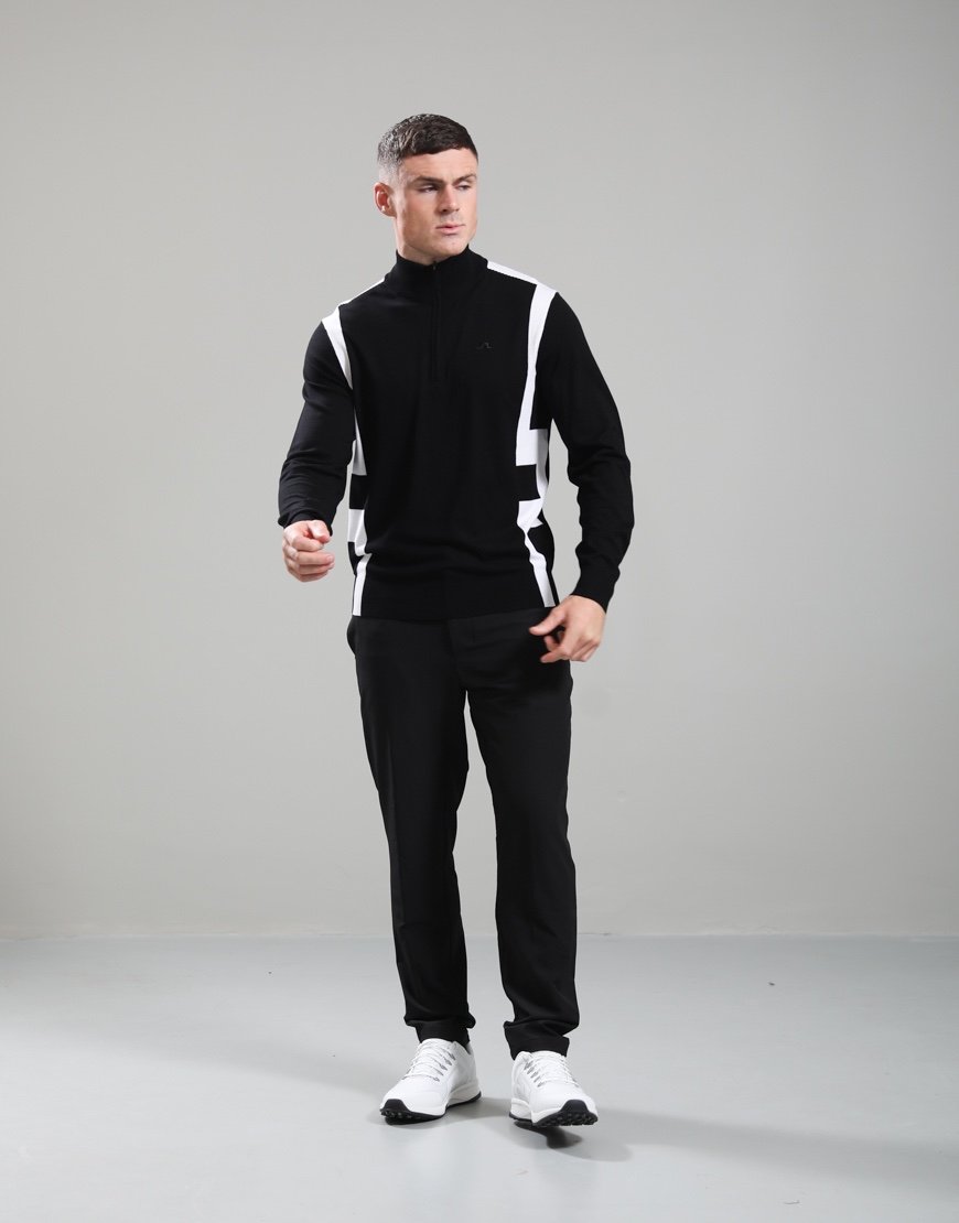 J.Lindeberg Kendrick Knitted Zip Sweat Black