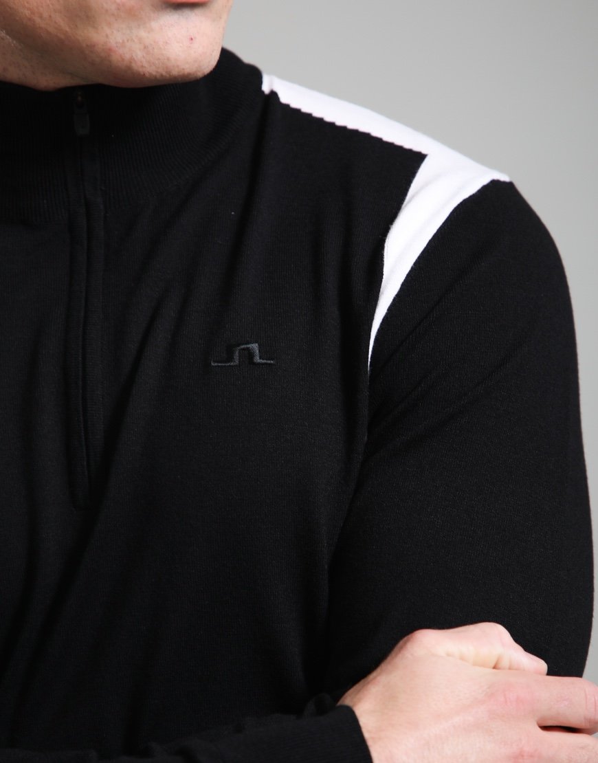 J.Lindeberg Kendrick Knitted Zip Sweat Black