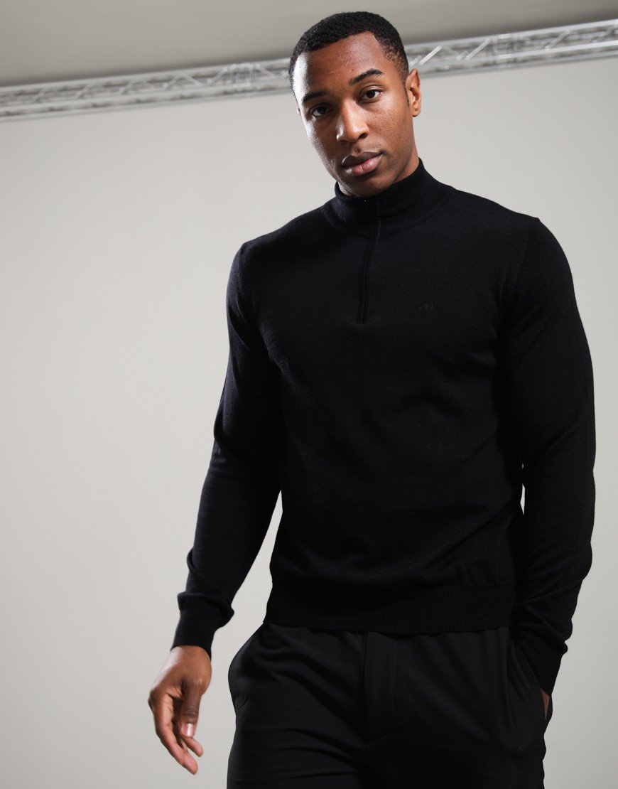 J.Lindeberg Kiyan Quarter Zip Knit Black
