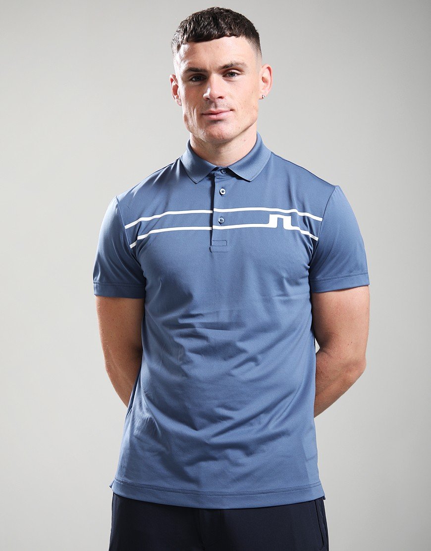J.Lindeberg Klas Polo Shirt Vintage Indigo