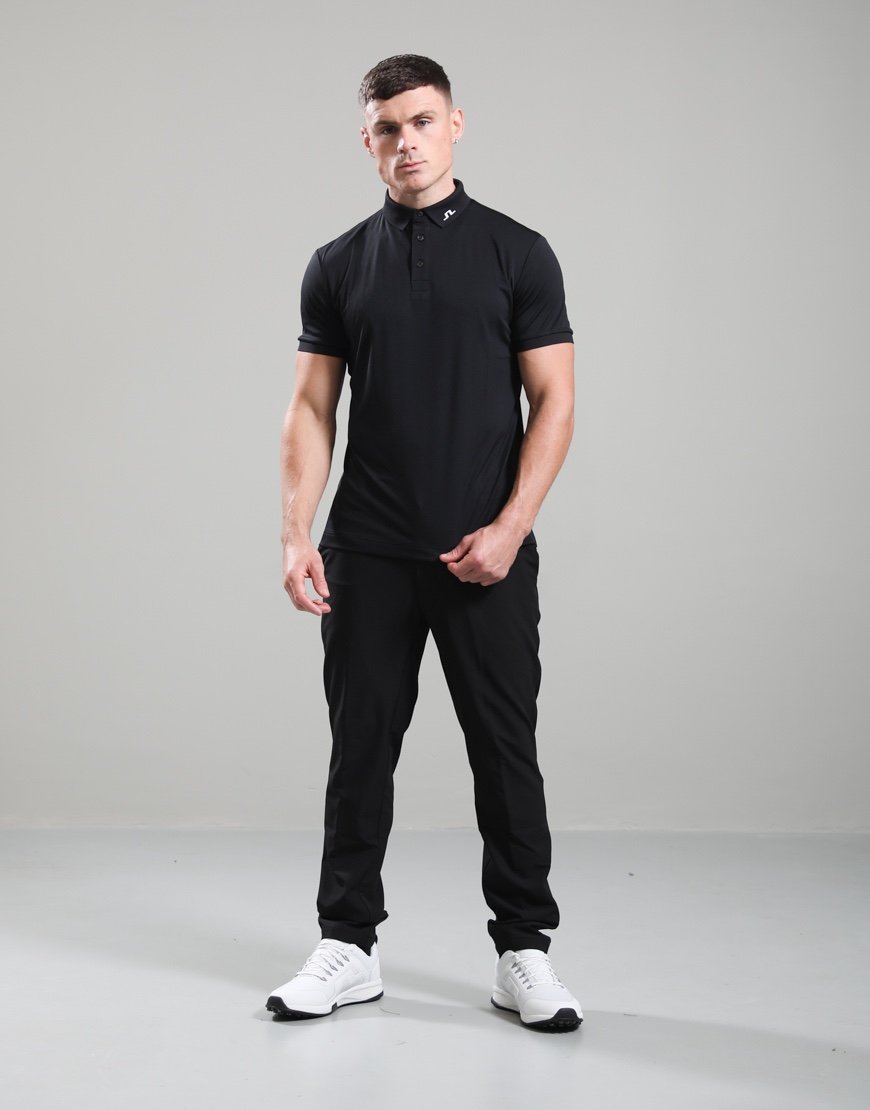 J.Lindeberg KV Print Polo Shirt Black