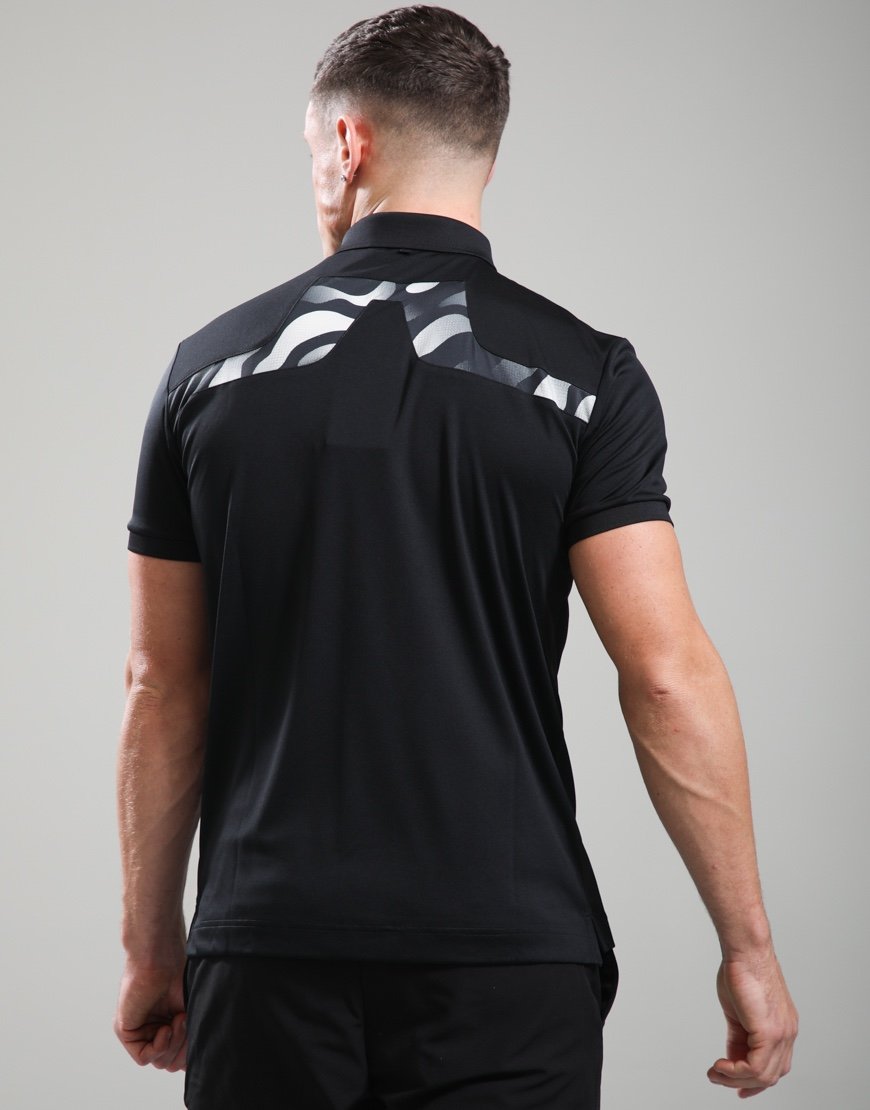 J.Lindeberg KV Print Polo Shirt Black
