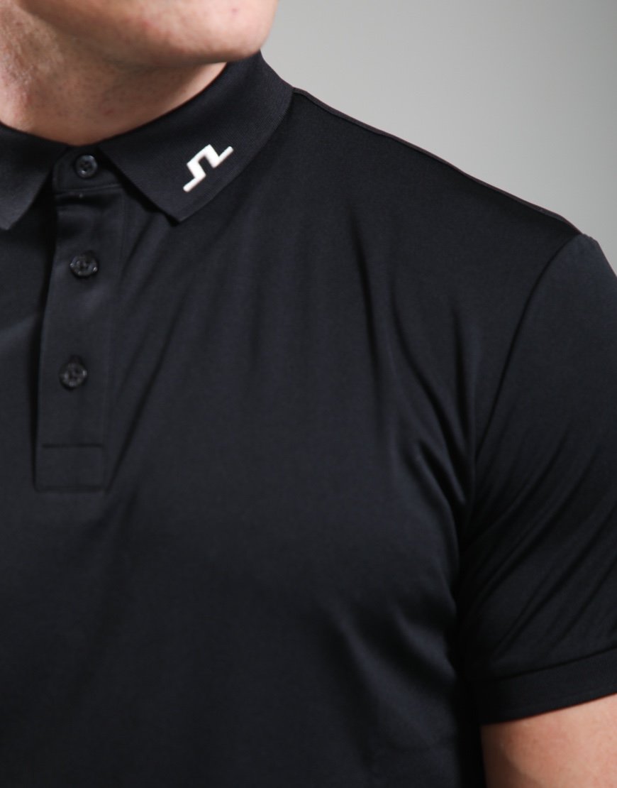 J.Lindeberg KV Print Polo Shirt Black