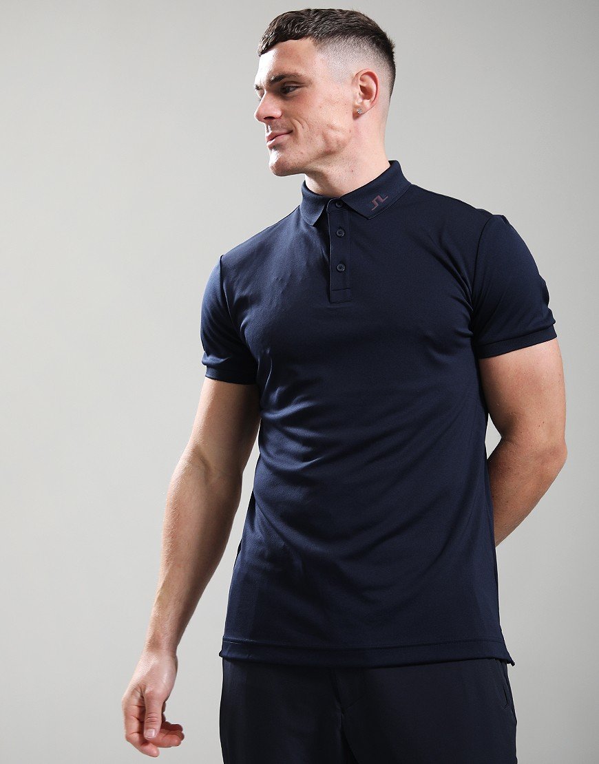 J.Lindeberg KV Print Polo Shirt JL Navy