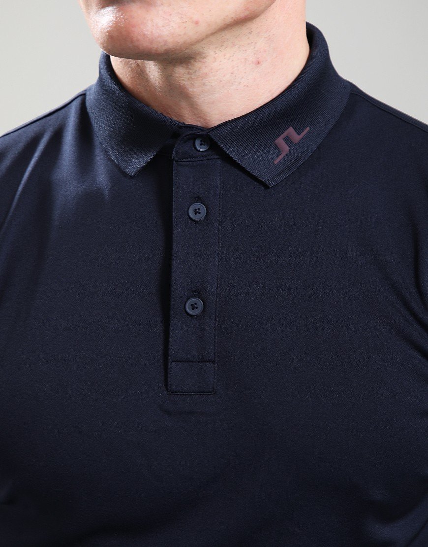J.Lindeberg KV Print Polo Shirt JL Navy