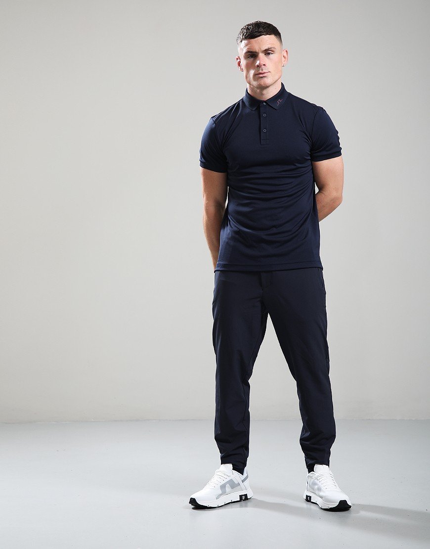 J.Lindeberg KV Print Polo Shirt JL Navy