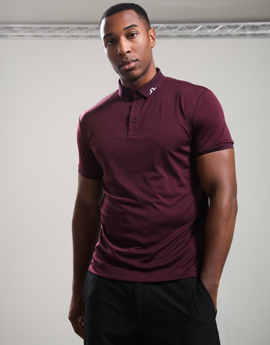 J.Lindeberg KV Print Polo Shirt Winetasting