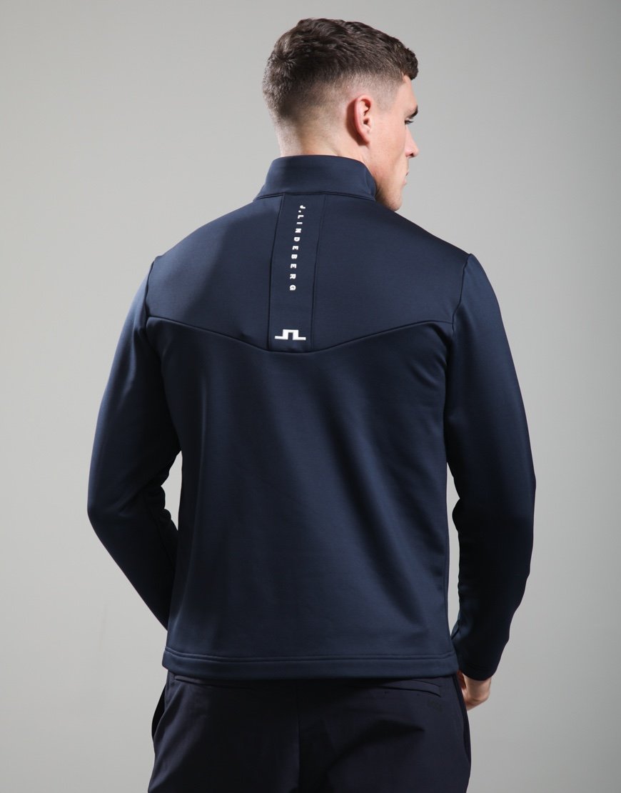 J.Lindeberg Maclean Quarter Zip Hd Mid Layer JL Navy