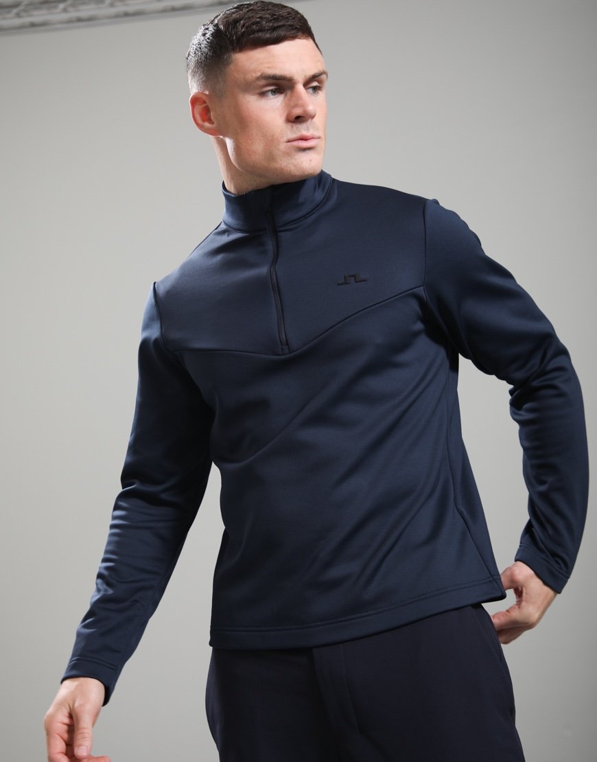 J.Lindeberg Maclean Quarter Zip Hd Mid Layer JL Navy
