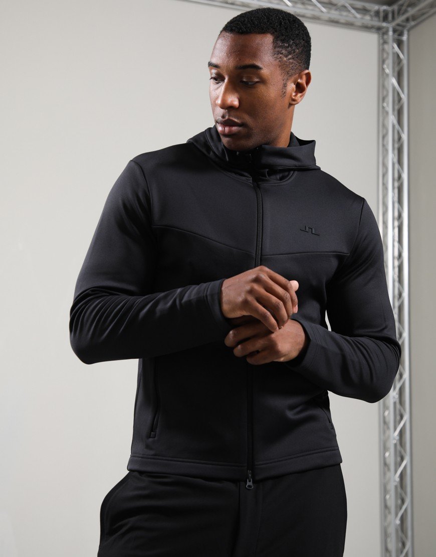 J.Lindeberg Maclean Zip Hoodie Black