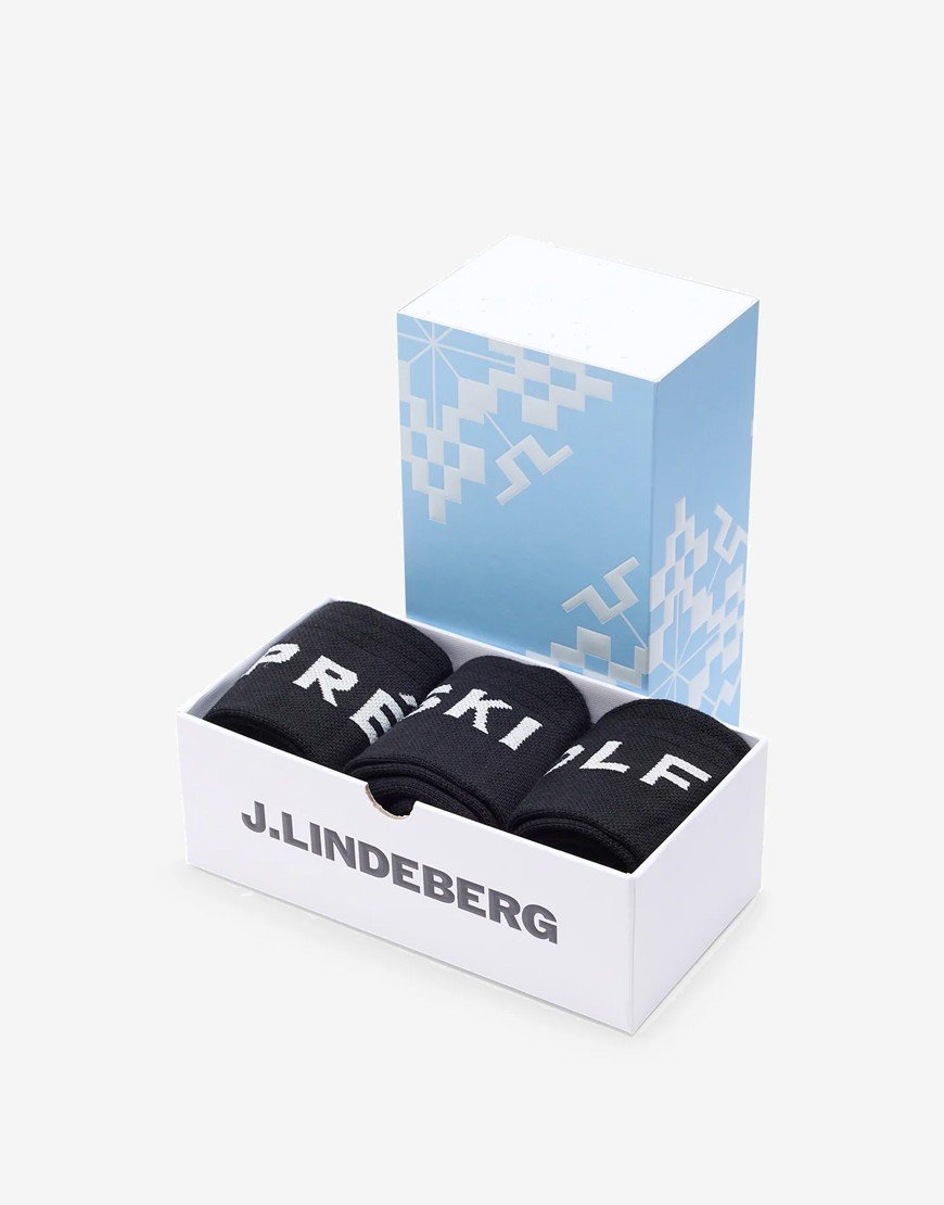 J.Lindeberg Miles Sock 3 Pack Black