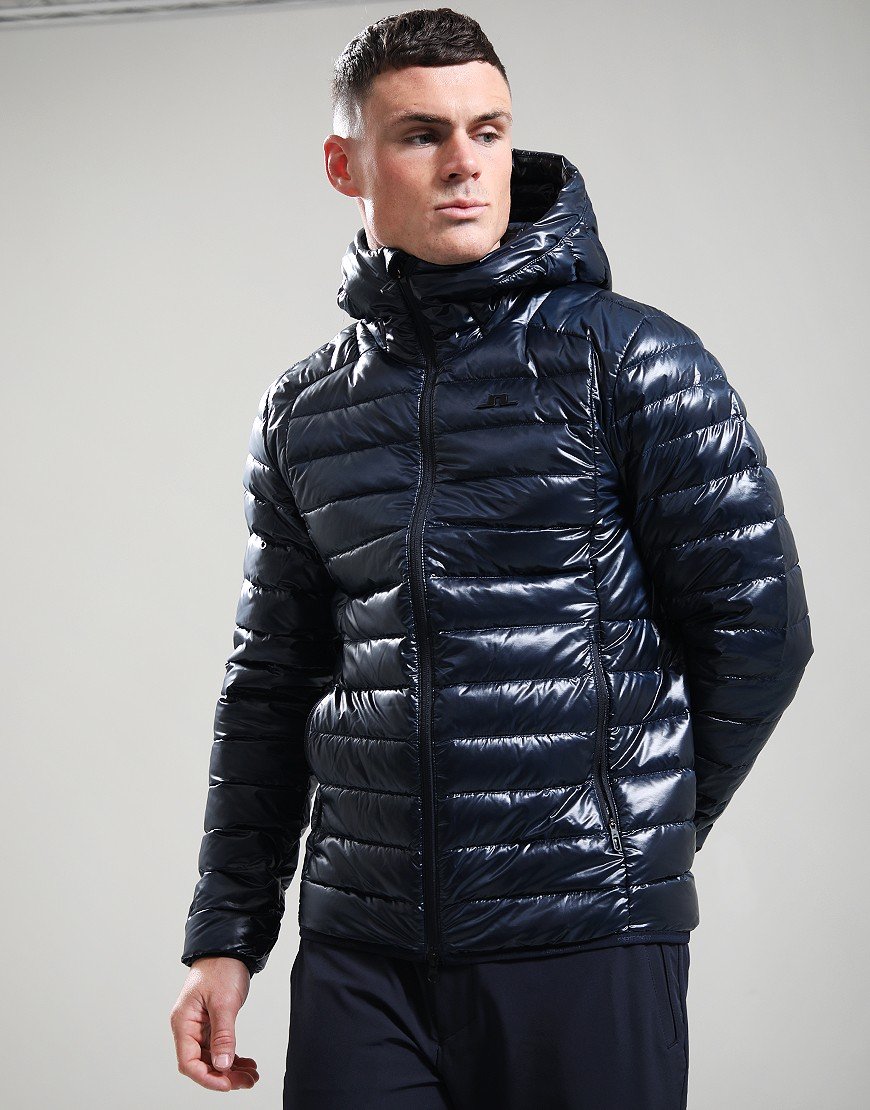 J.Lindeberg Oden Light Down Hooded Jacket JL Navy