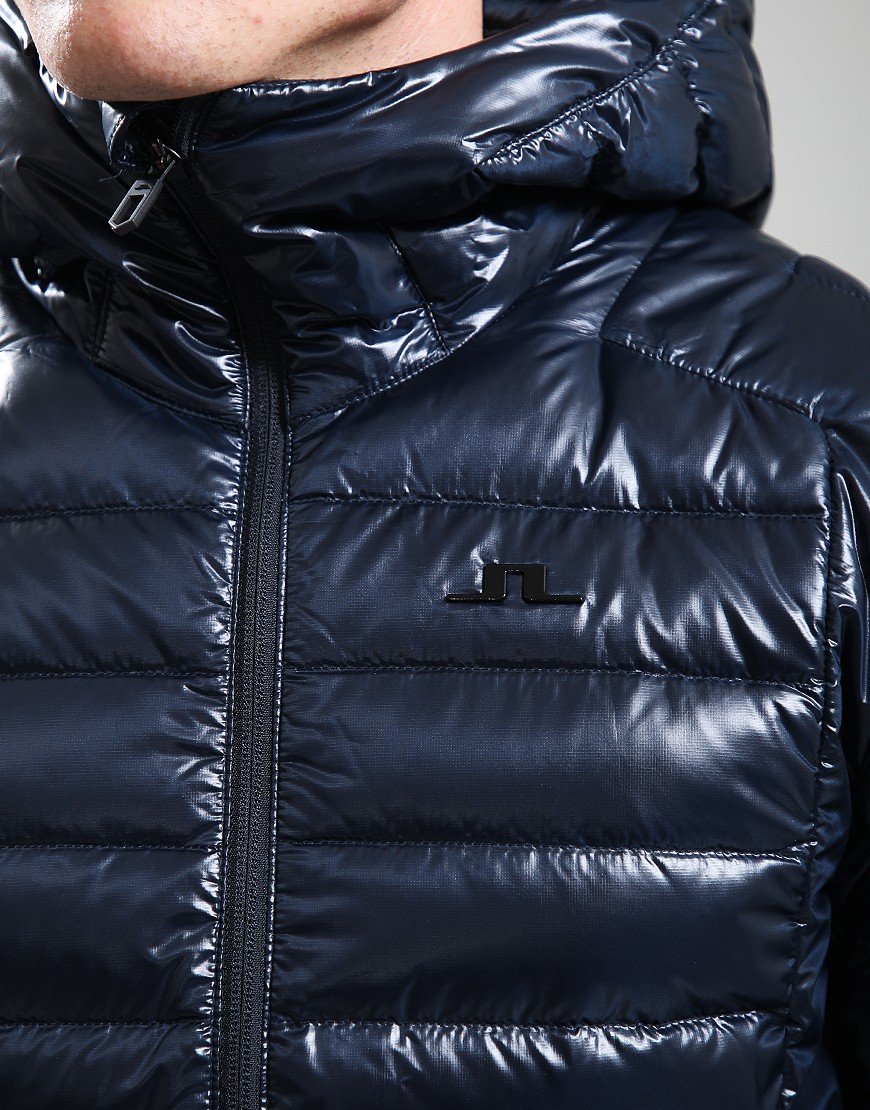 J.Lindeberg Oden Light Down Hooded Jacket JL Navy