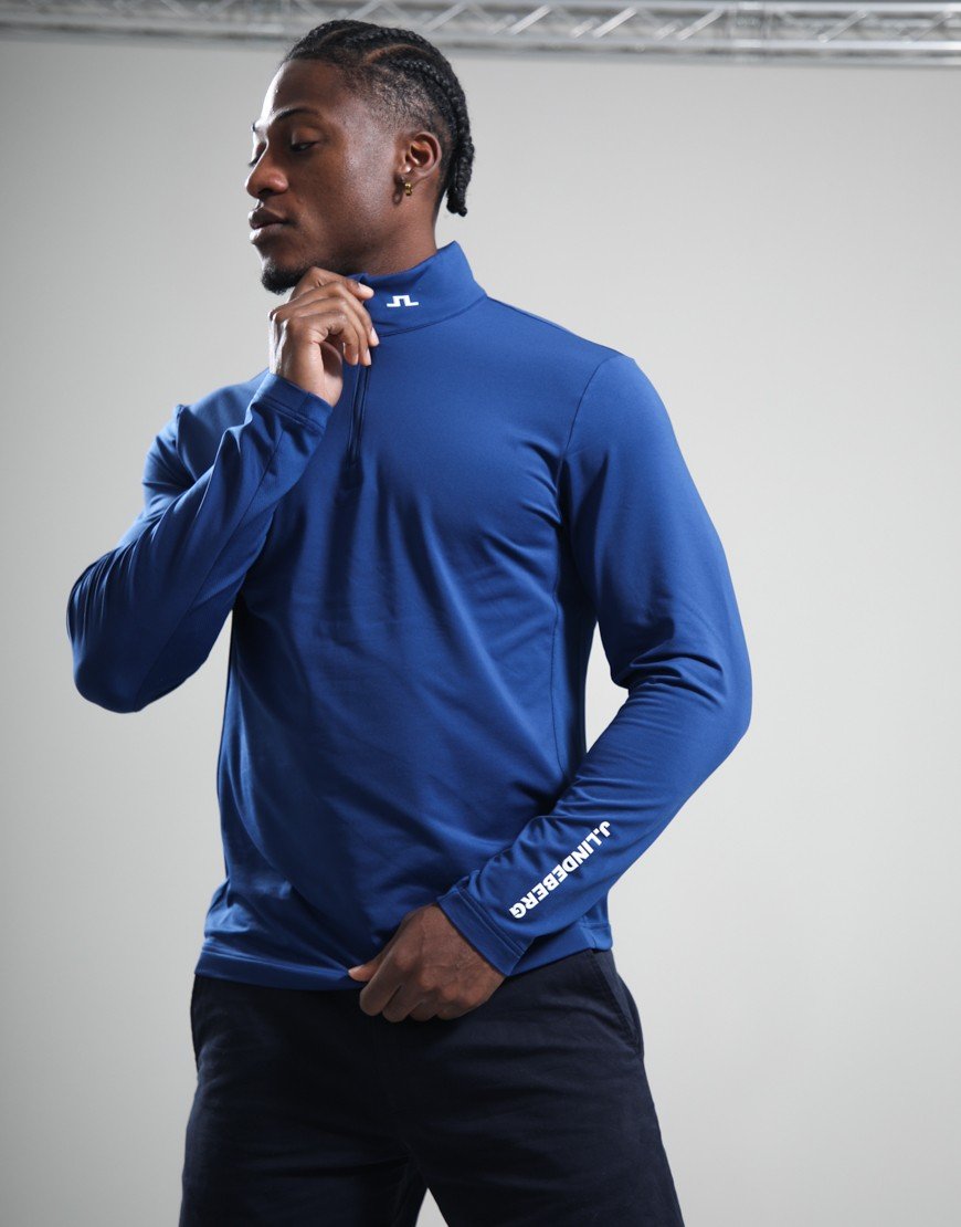 J.Lindeberg Tour Tech Mid Layer Estate Blue