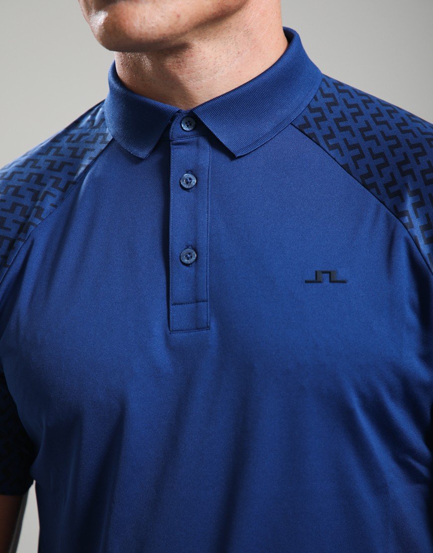 J.Lindeberg Tucker Polo Shirt Bias Bridge Tonal Estate