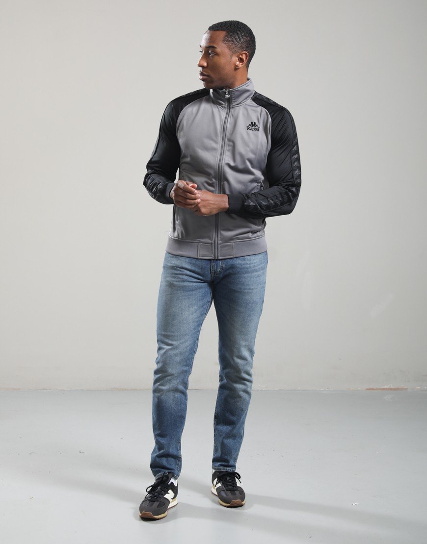 Kappa Banda Leander Track Jacket Grey Maze/Black