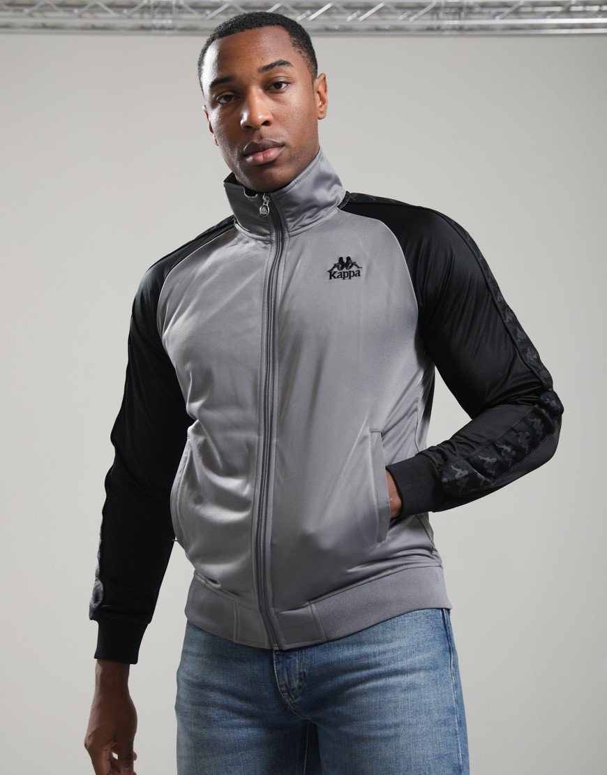 Kappa Banda Leander Track Jacket Grey Maze/Black