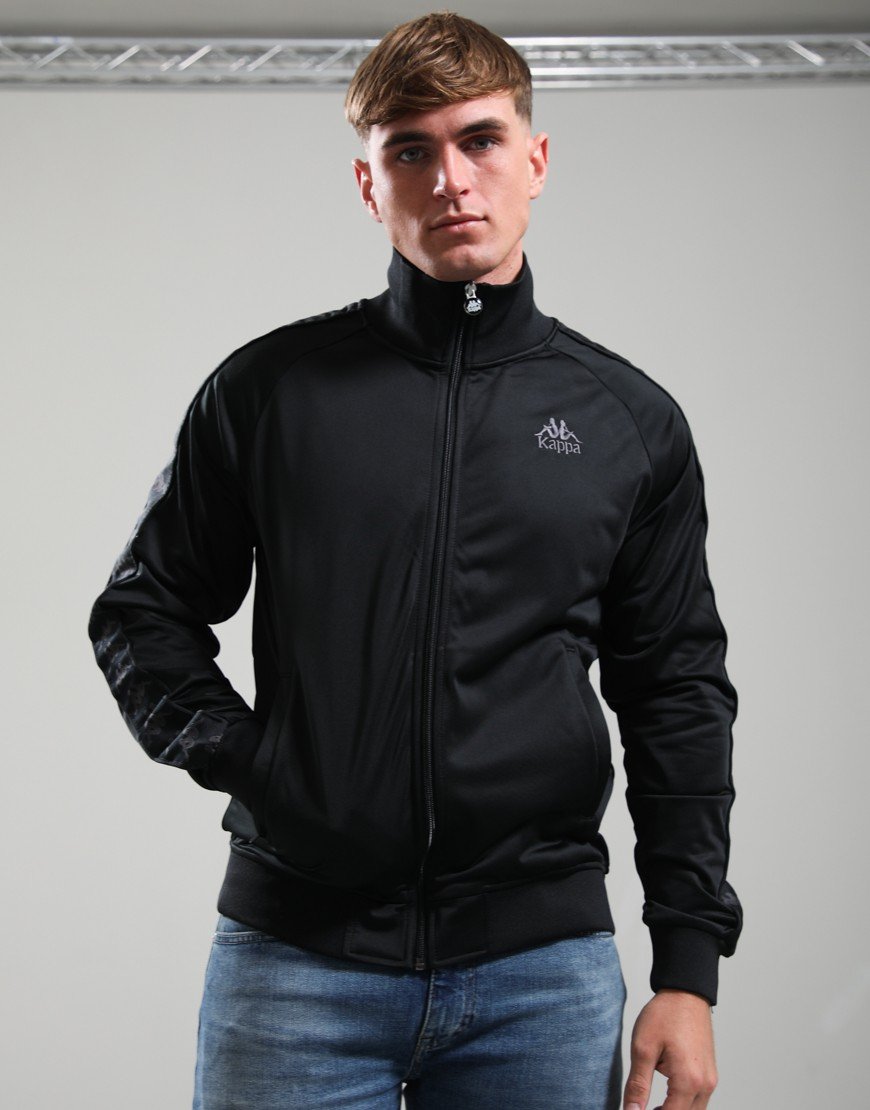 Kappa Banda Lyman Track Jacket Black/Grey Coal