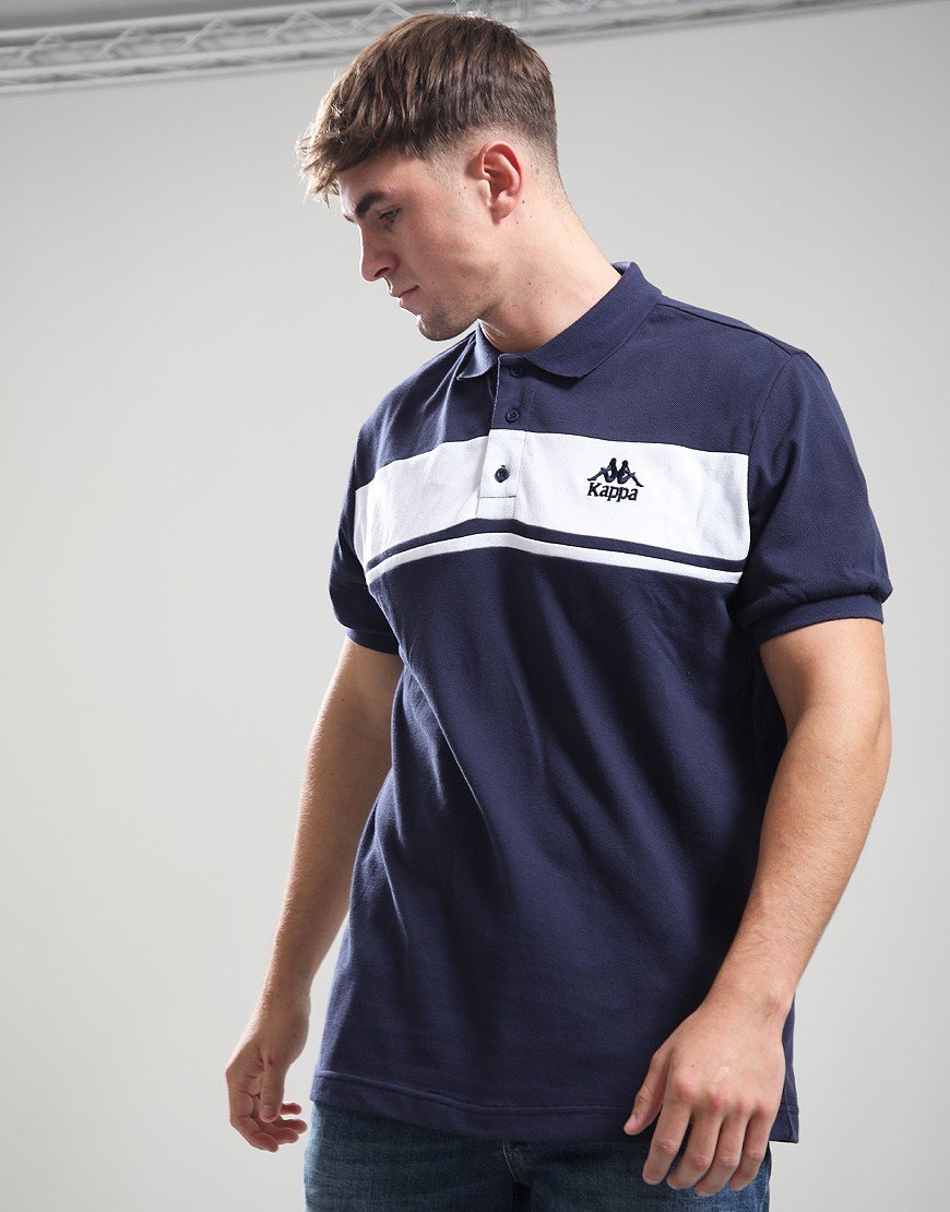 Kappa Urwen Polo Shirt Blue/White