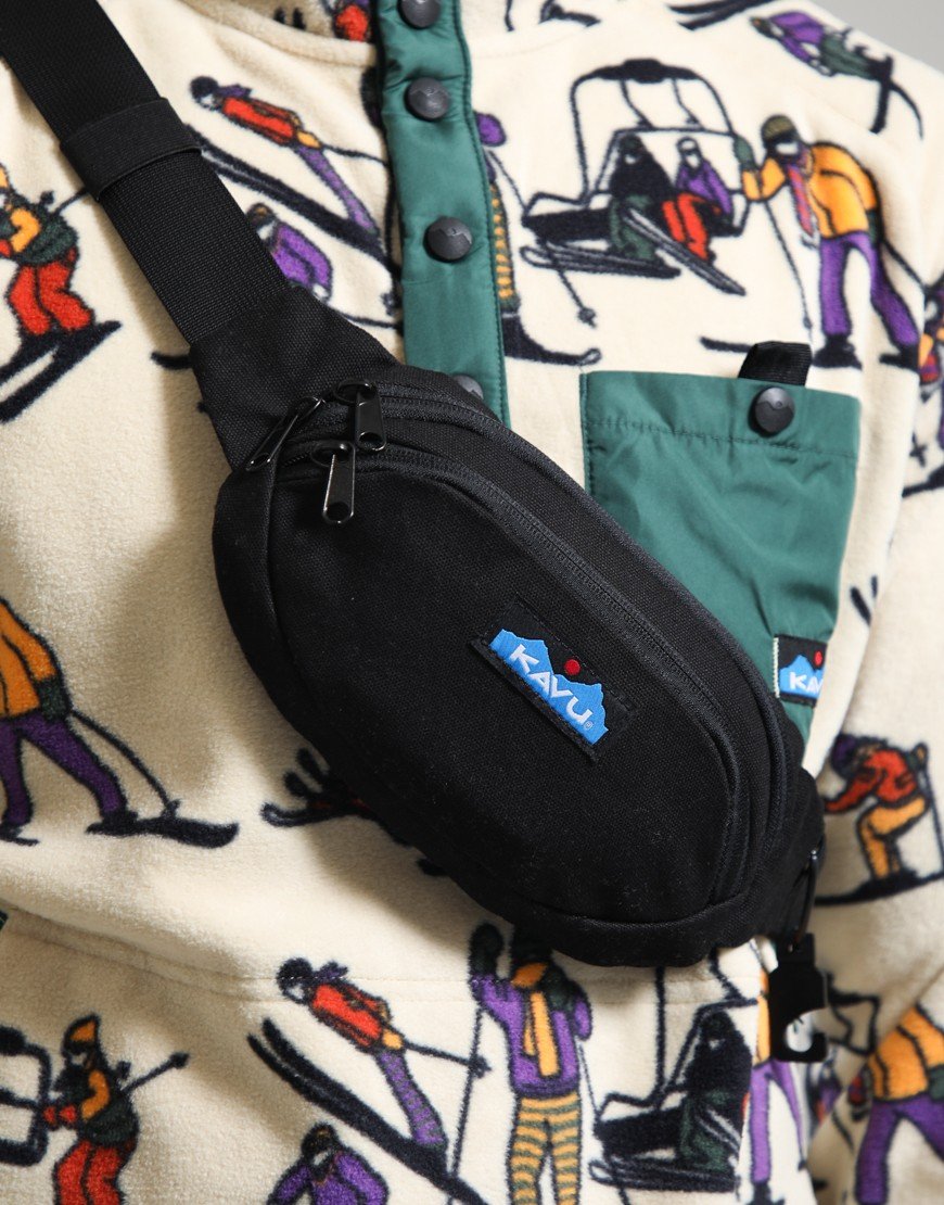 KAVU Canvas Spectator Hip Pack Black Night