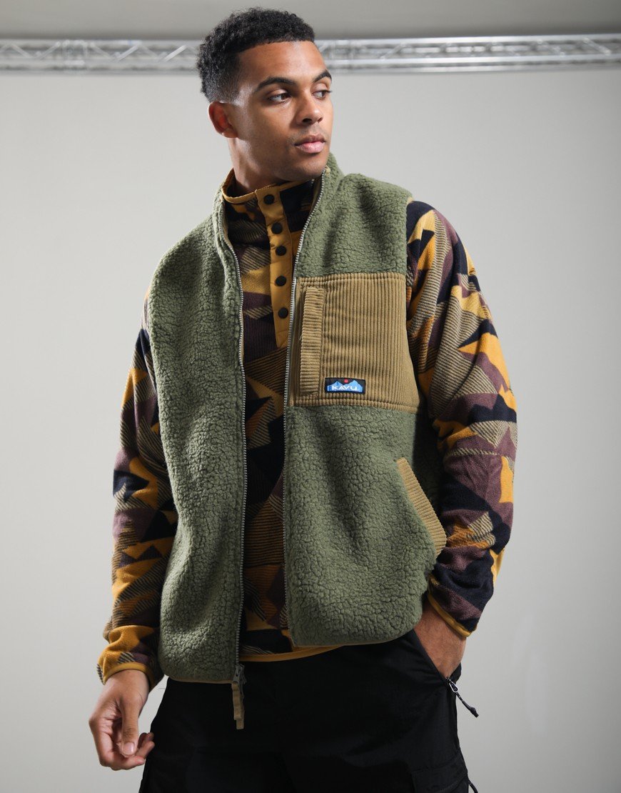 KAVU Cooper Gilet Moss Stone