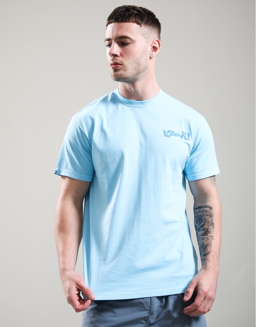 KAVU Cubed T-Shirt Sea Blue