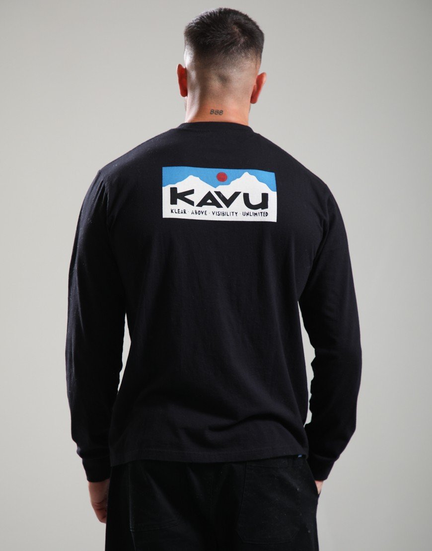 Kavu Long Sleeve Etch Art T-Shirt Black