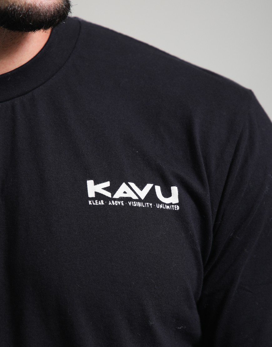 Kavu Long Sleeve Etch Art T-Shirt Black