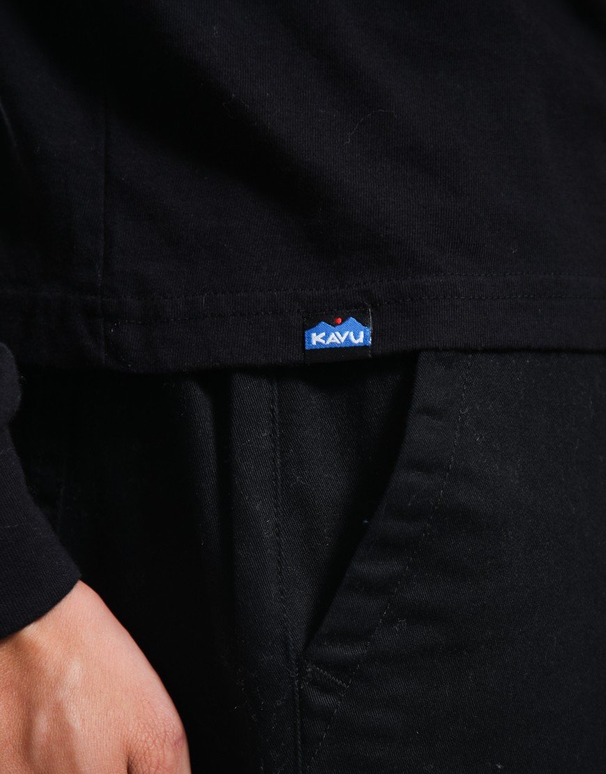 Kavu Long Sleeve Etch Art T-Shirt Black