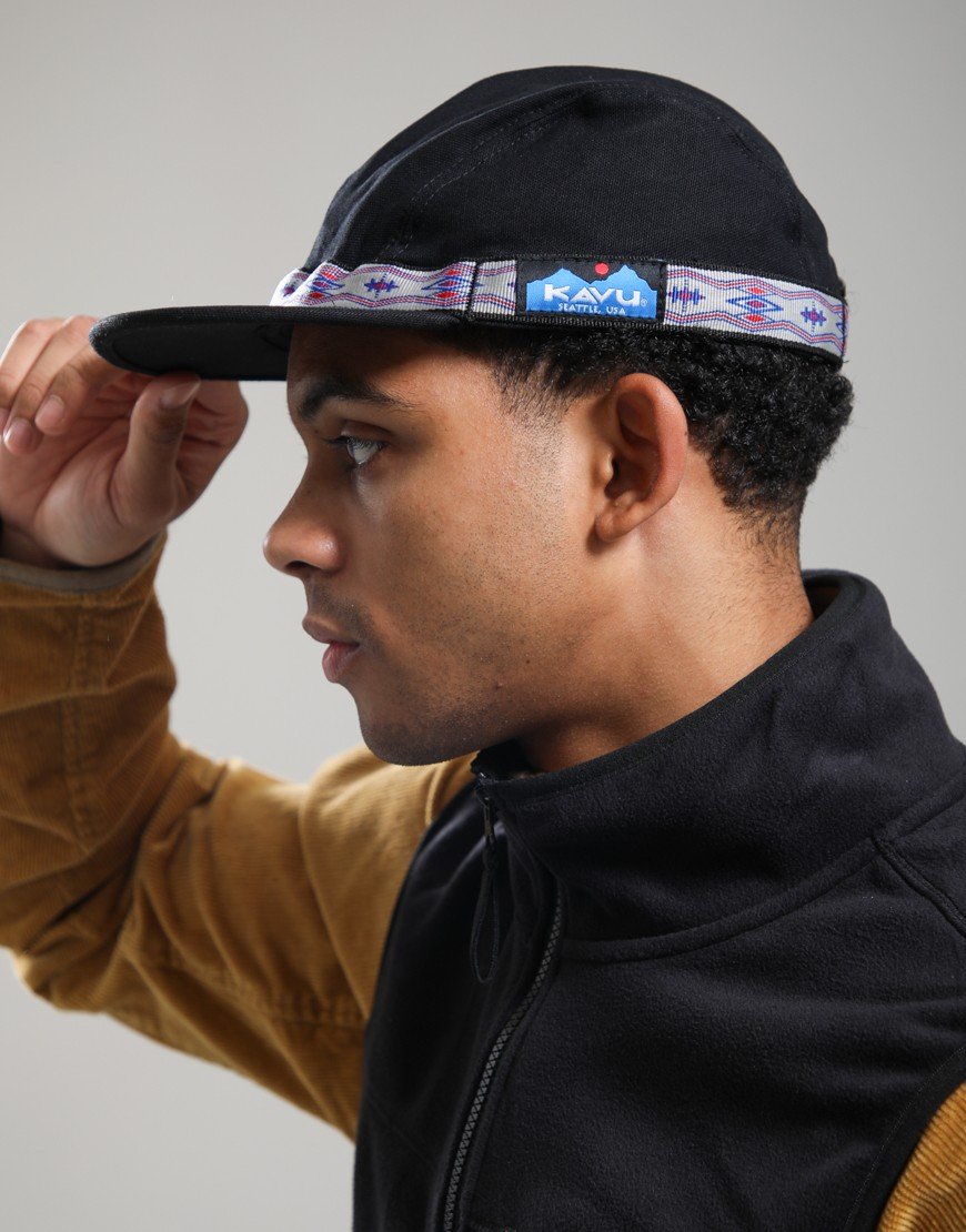 KAVU Organic Strap Cap Jet Black