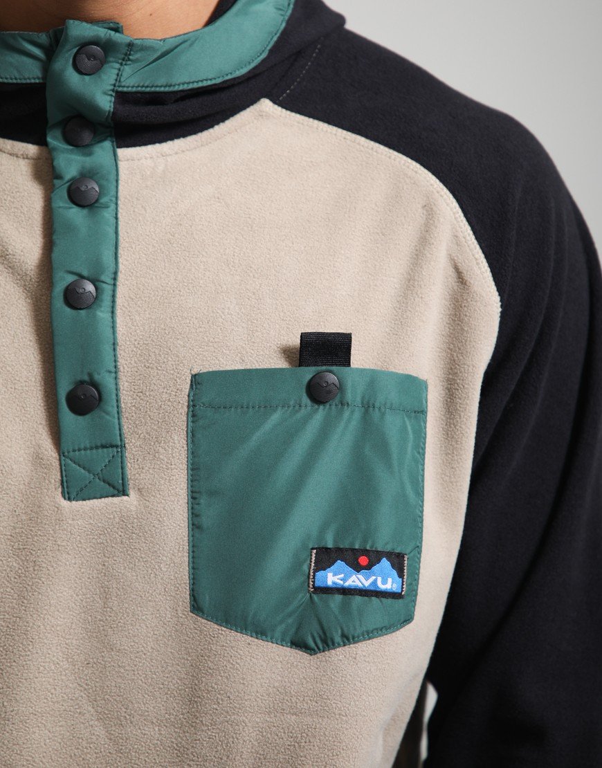 KAVU Teannaway Fleece Hoodie Blackened Oak