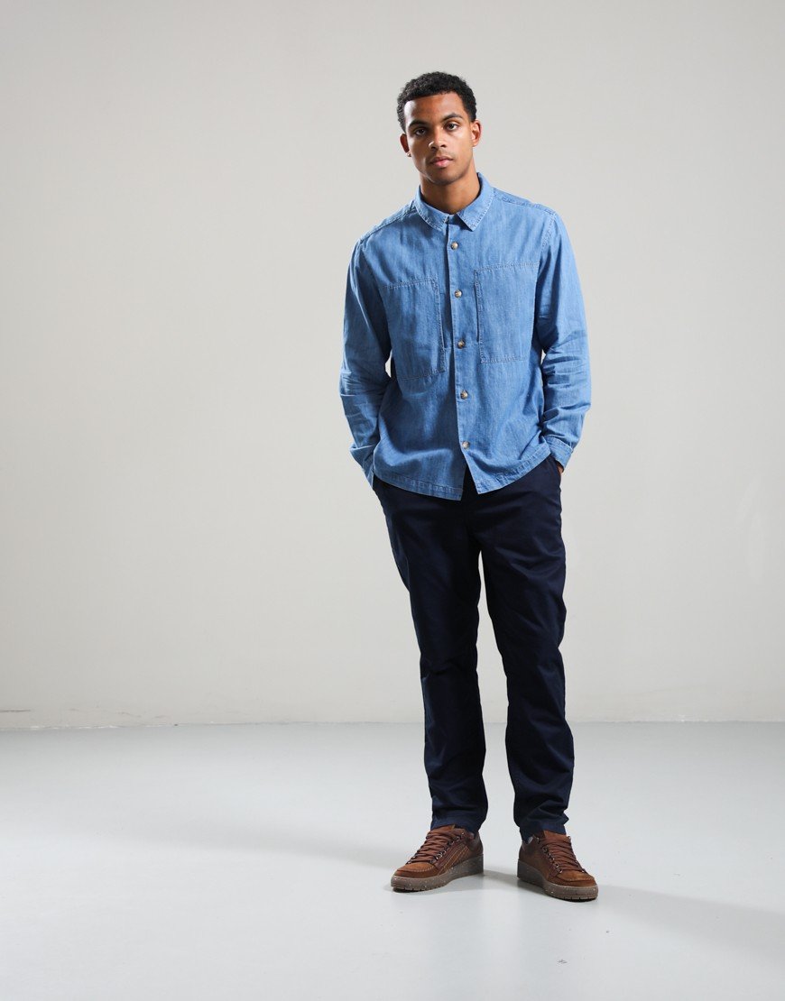 Kestin Durno Overshirt Washed Denim