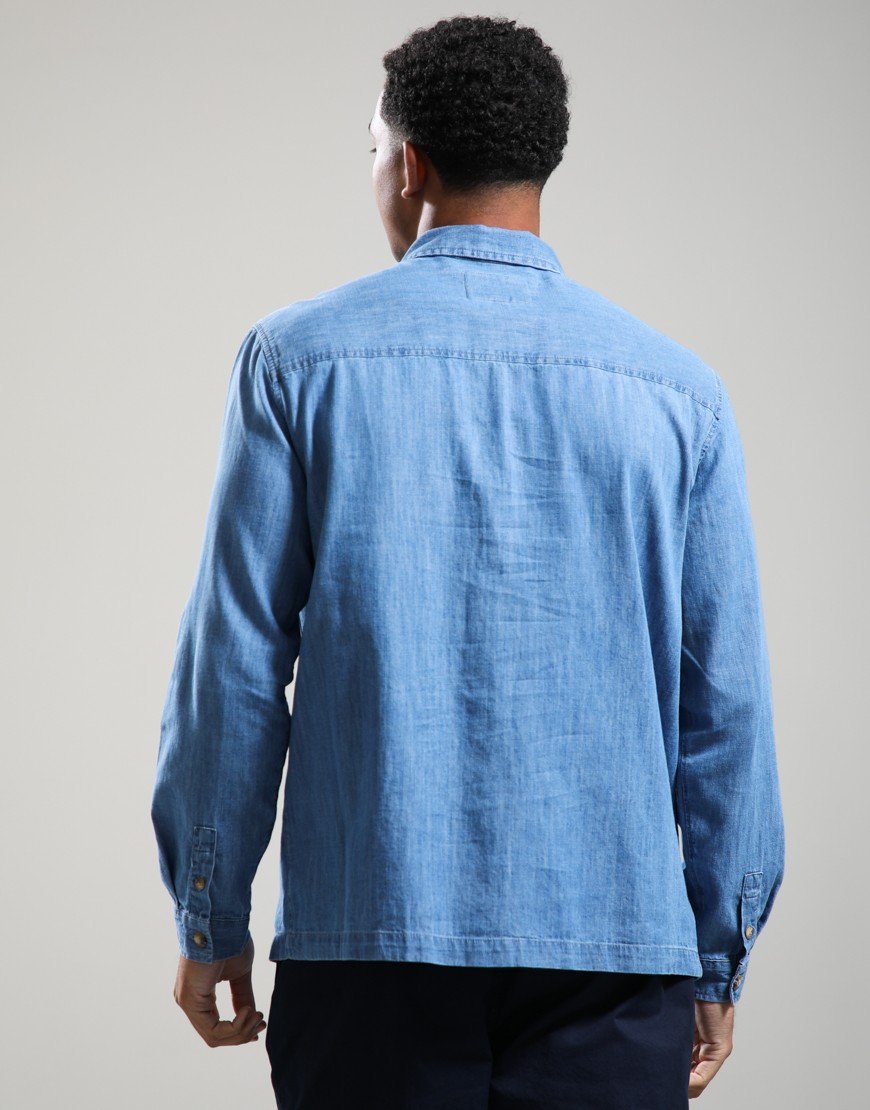Kestin Durno Overshirt Washed Denim