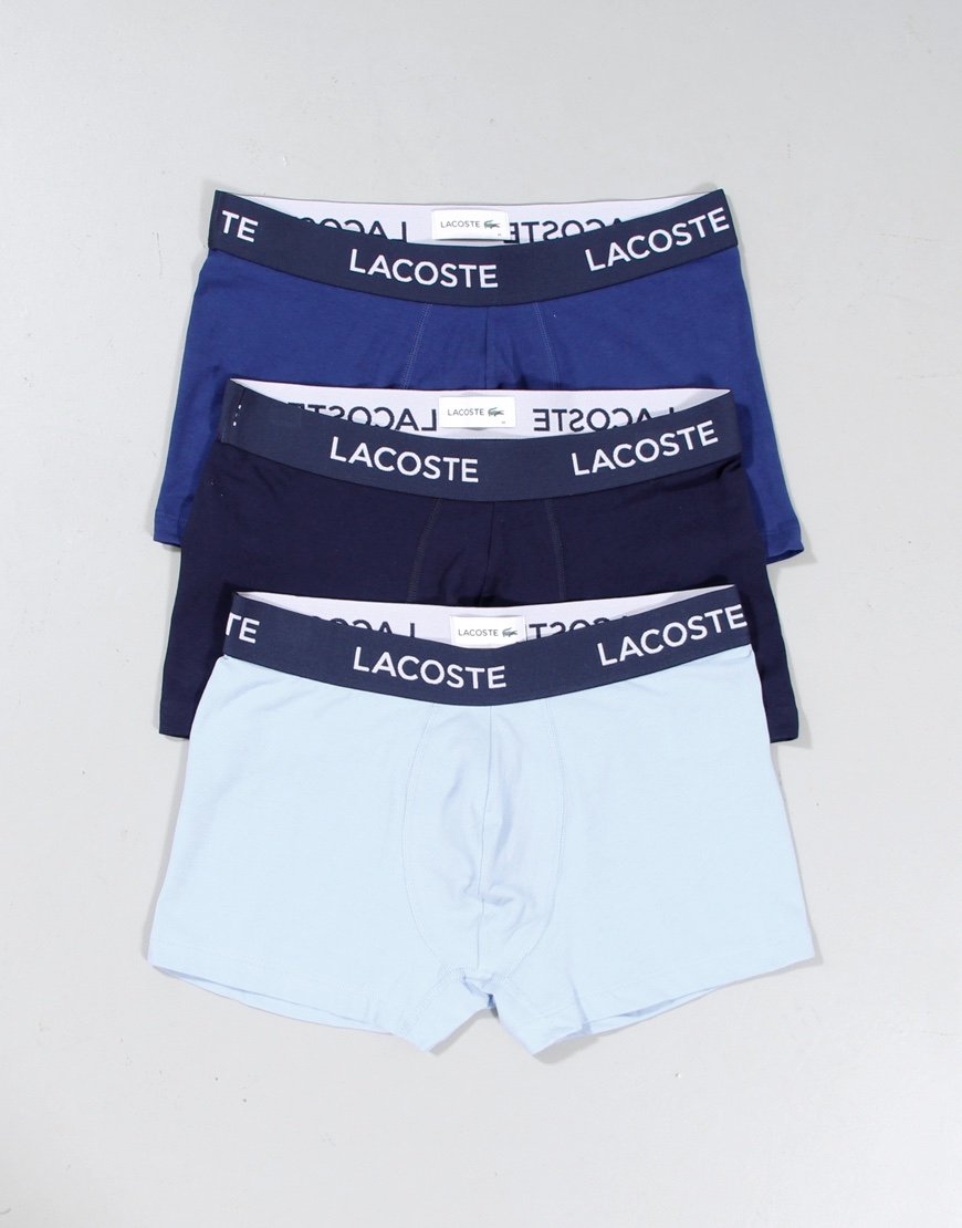 Lacoste 3 Pack Boxers Navy/Methylene