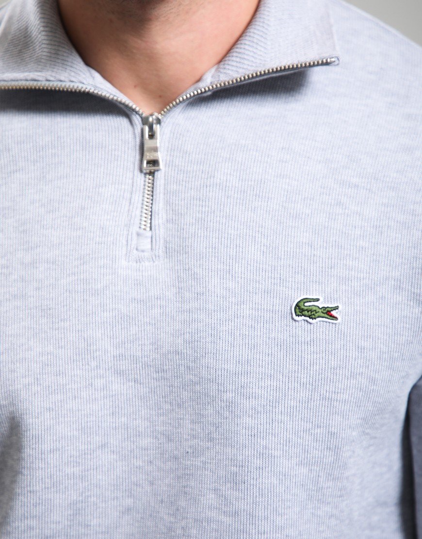Lacoste Half Zip Sweat Silver Chine