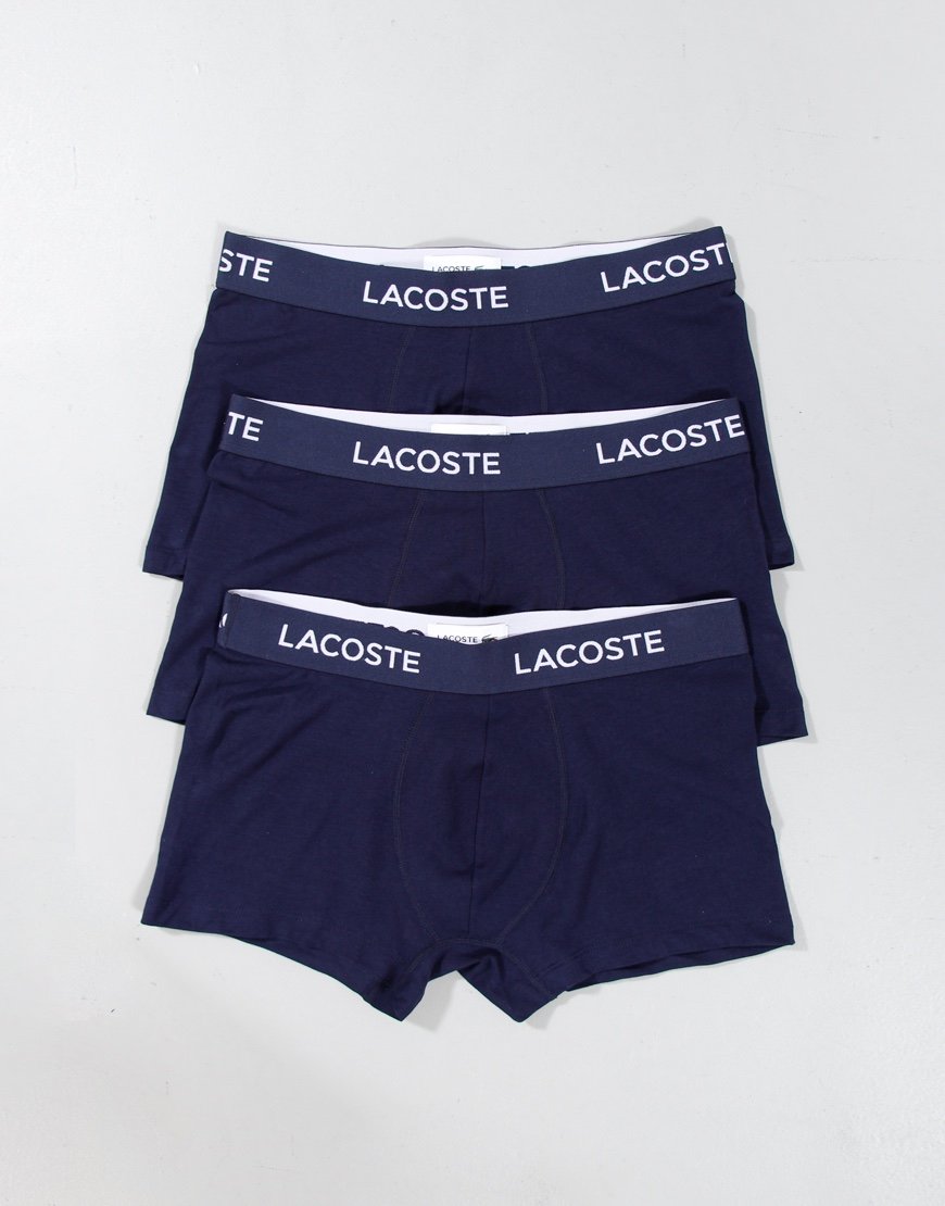 Lacoste 3 Pack Boxers Navy Blue