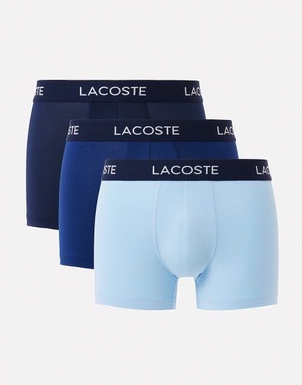 Lacoste Performance 3 Pack Boxers Navy/Blue