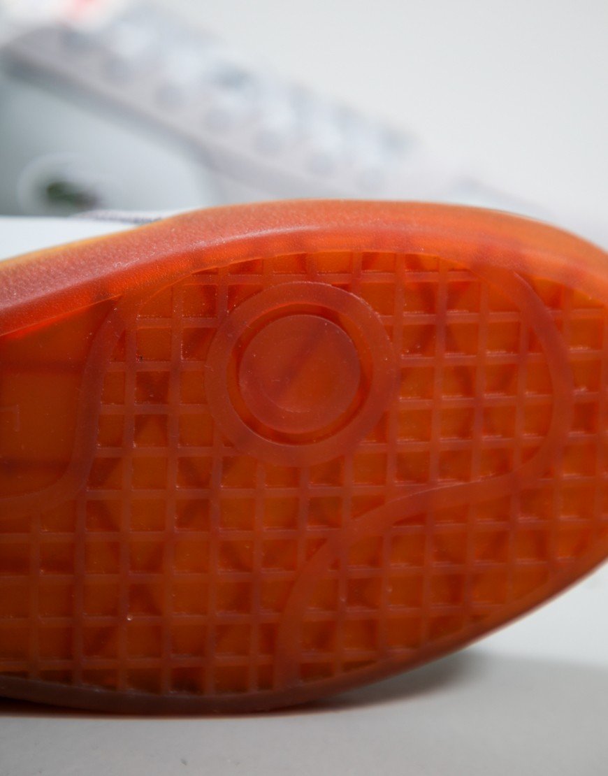 Lacoste Baseshot Pro Trainers Light Grey/Gum