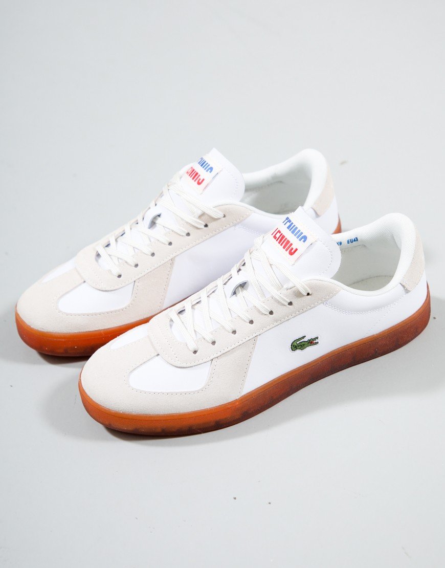 Lacoste Baseshot Pro Trainers White/Gum