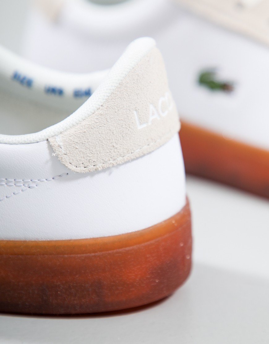 Lacoste Baseshot Pro Trainers White/Gum