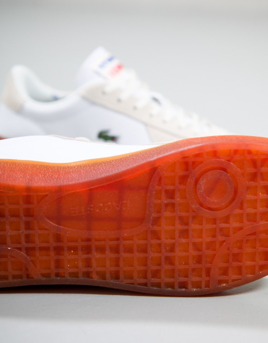 Lacoste Baseshot Pro Trainers White/Gum