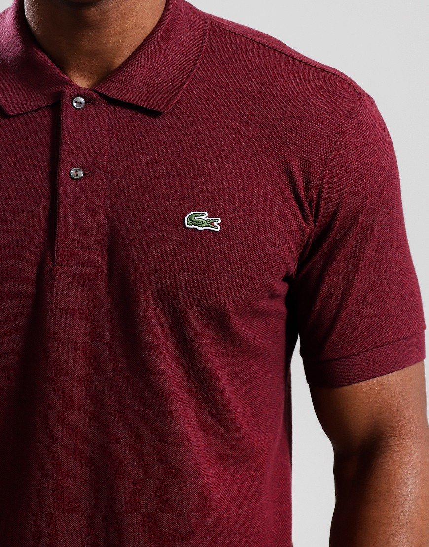 Lacoste Best L1212 Polo Shirt Dark Bordeux