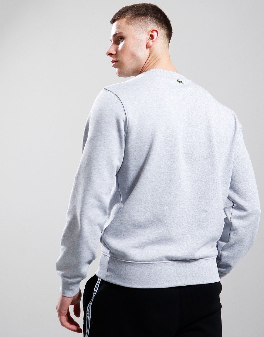 Lacoste Branded Crew Sweat Silver Chine