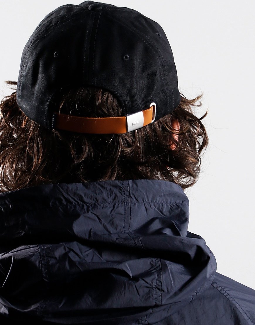Lacoste Contrast Strap Cotton Cap Black