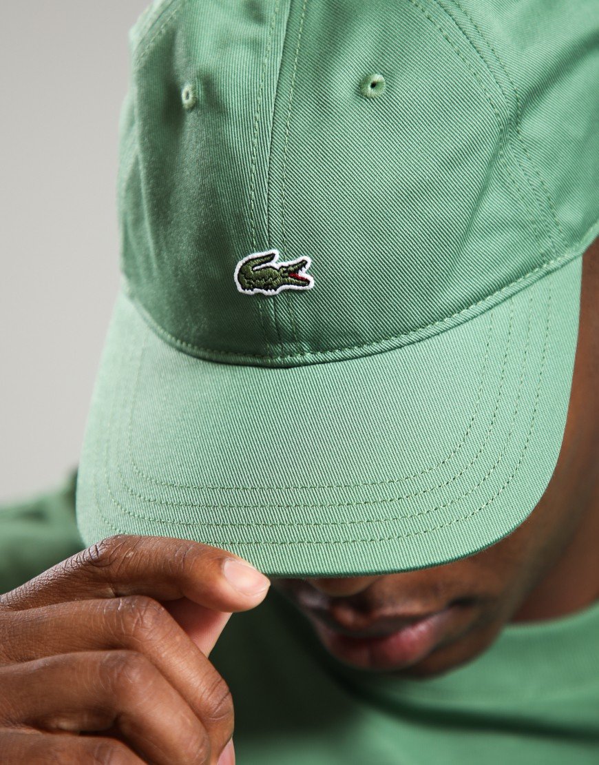 Lacoste Central Croc Cap Lambs Lettuce