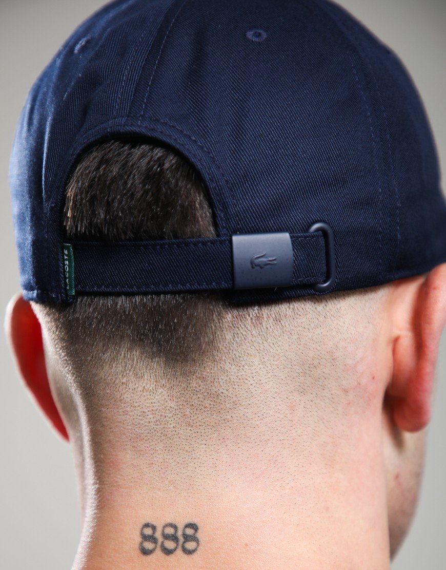 Lacoste Central Croc Cap Navy Blue